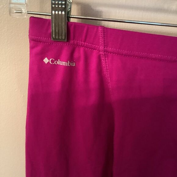 COLUMBIA YOUTH LARGE 14 16 FUCHSIA OMNI HEAT MIDWEIGHT BASELAYER TIGHTS - Picture 4 of 8